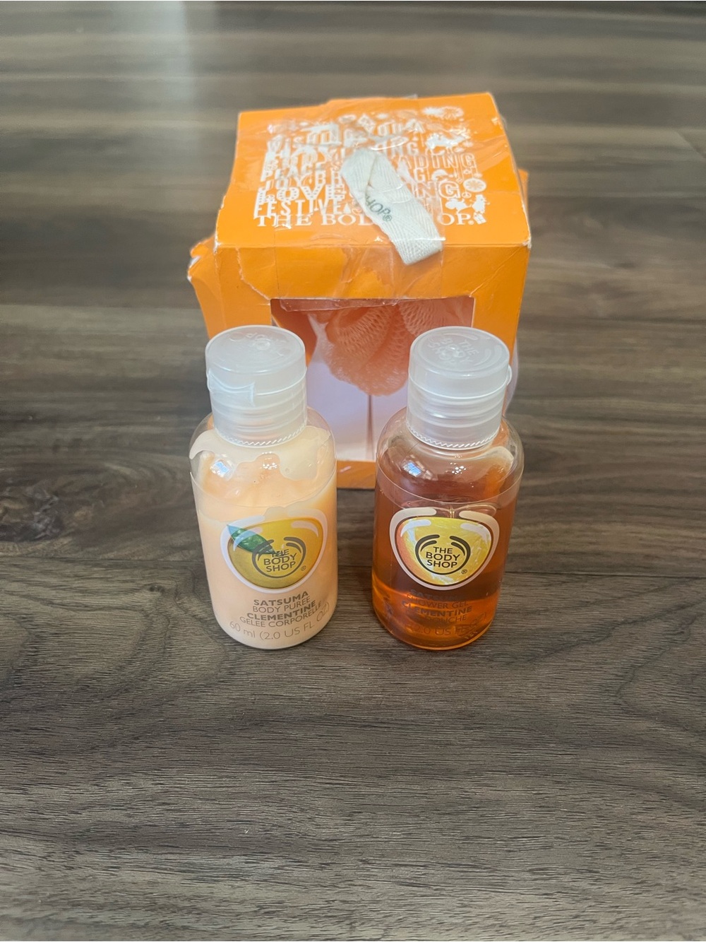 The Body Shop Satsuma Travel Size Shower Gel & Body Lotion Clementine